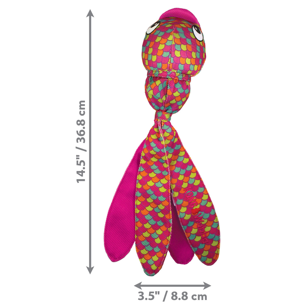 KONG® Wubba Finz Dog Tug Toy Pink Large