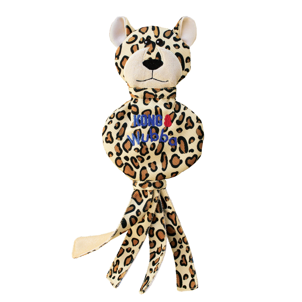 KONG® Wubba No Stuff Cheetah Dog Tug Toy Large