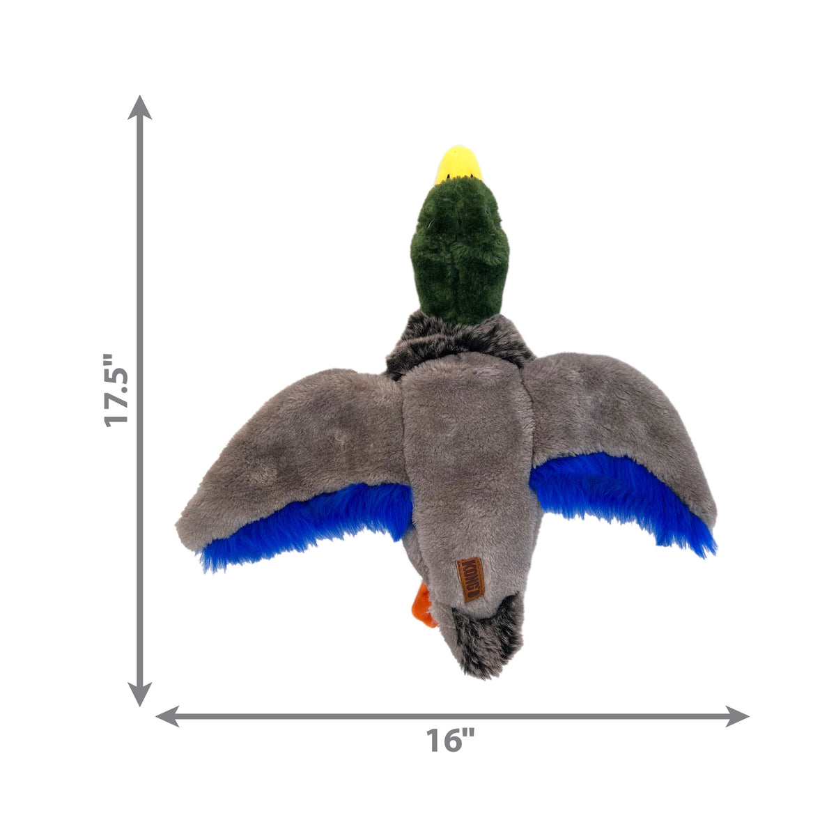 KONG® Wild Low Stuff Mallard Dog Plush Toy Medium