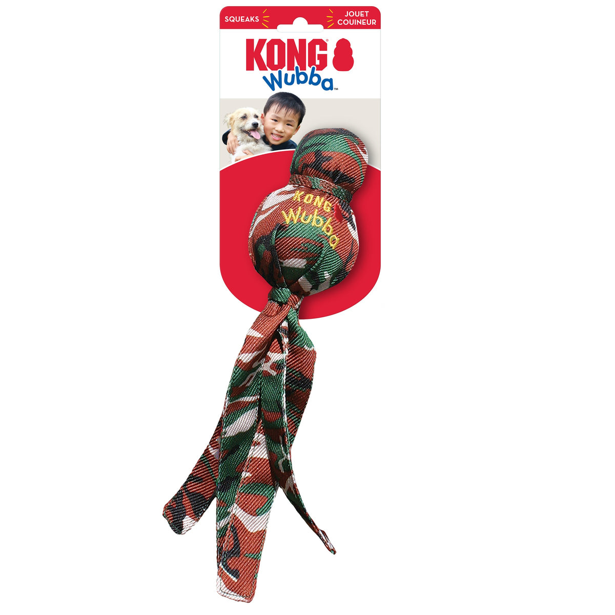 KONG® Wubba Camo Dog Tug Toy Assorted Large