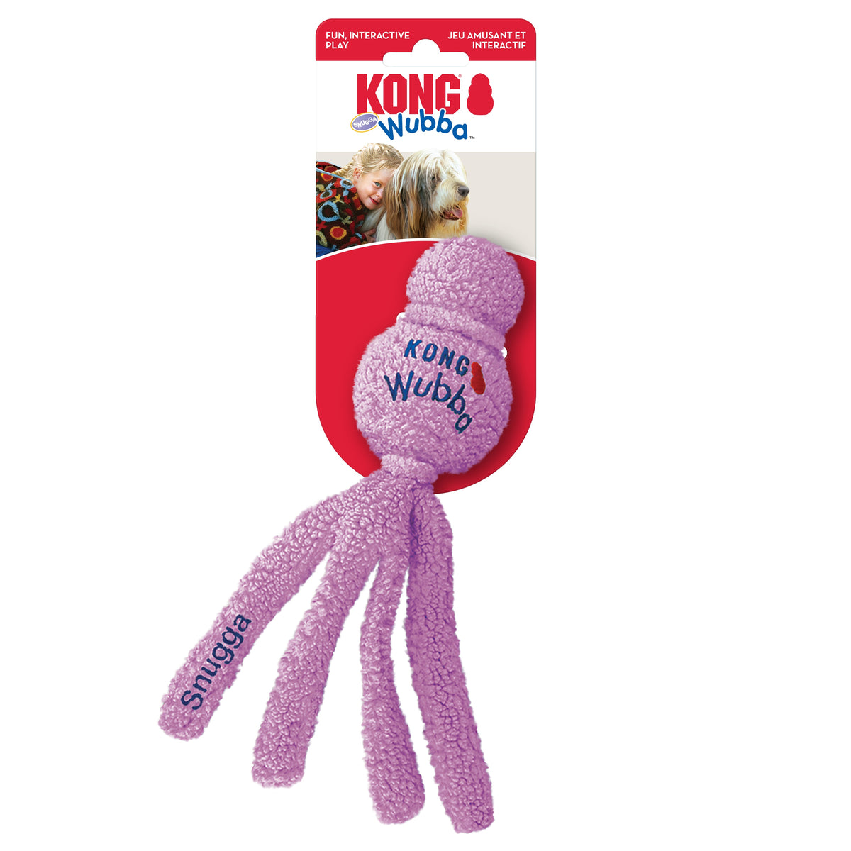 KONG® Snugga Wubba Dog Tug Toy Assorted Large