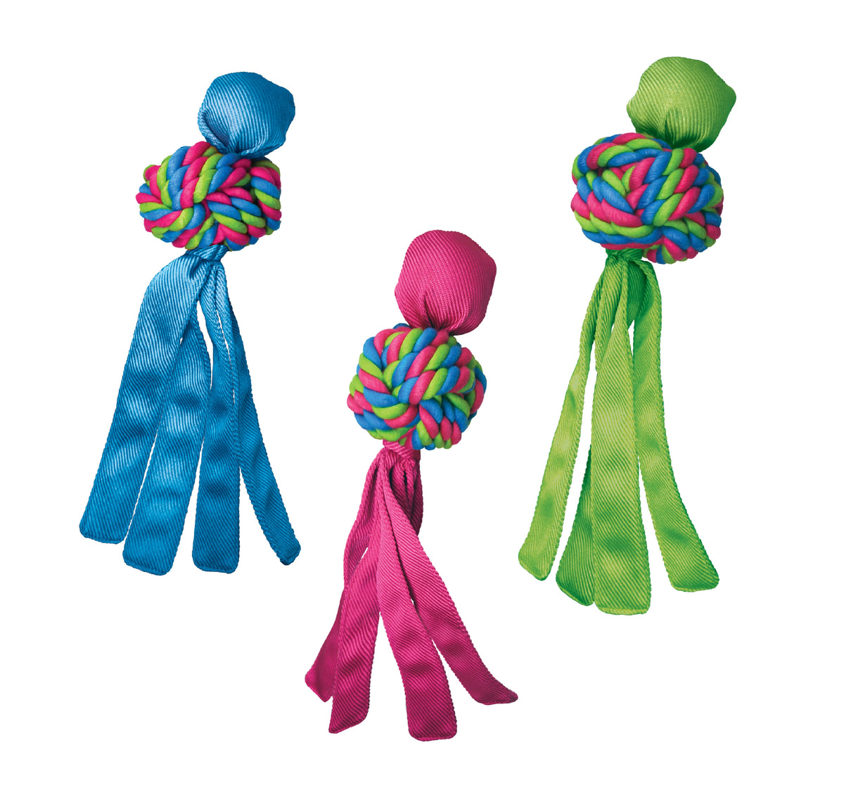KONG® Wubba Weaves Dog Tug Toy Assorted Small