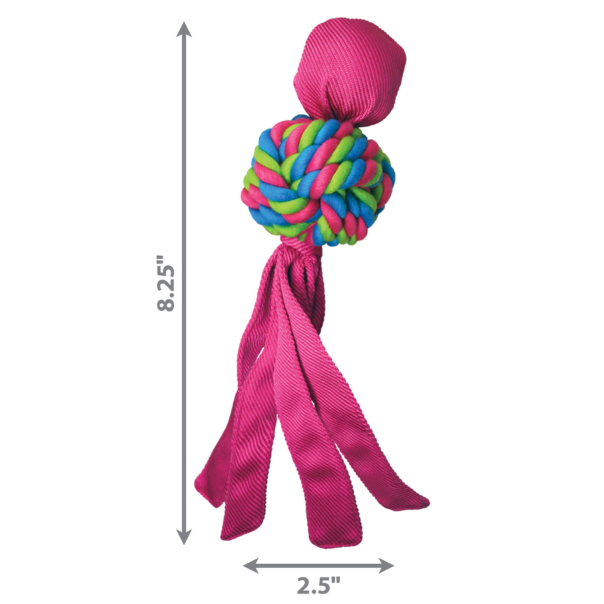 KONG® Wubba Weaves Dog Tug Toy Assorted Small