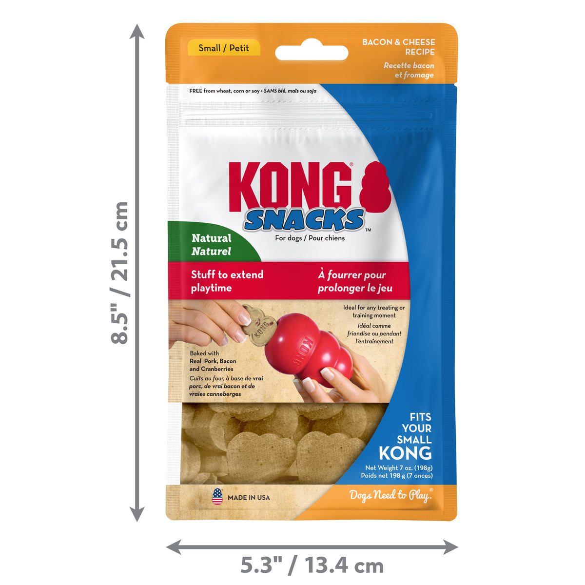 KONG® Snacks® Bacon & Cheese Small