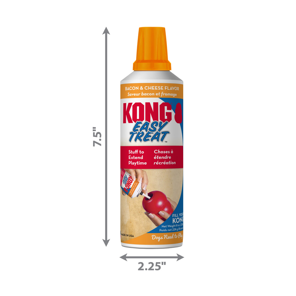 KONG® Easy Treat® Bacon & Cheese 8 oz
