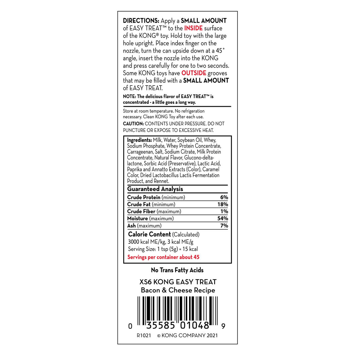 KONG® Easy Treat® Bacon & Cheese 8 oz