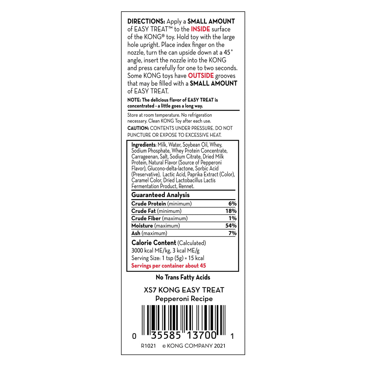 KONG® Easy Treat® Pepperoni 8 oz