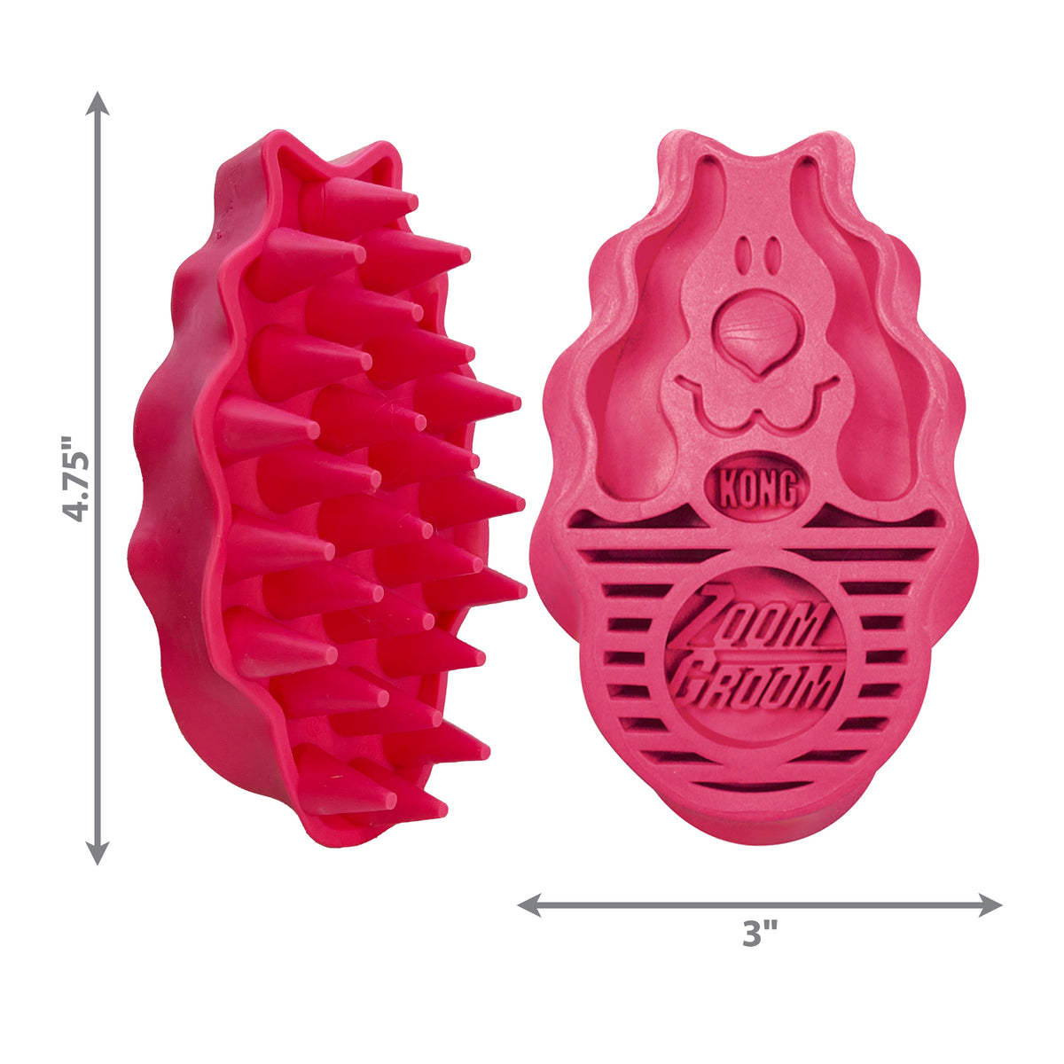 KONG® ZoomGroom® Raspberry Brush Large