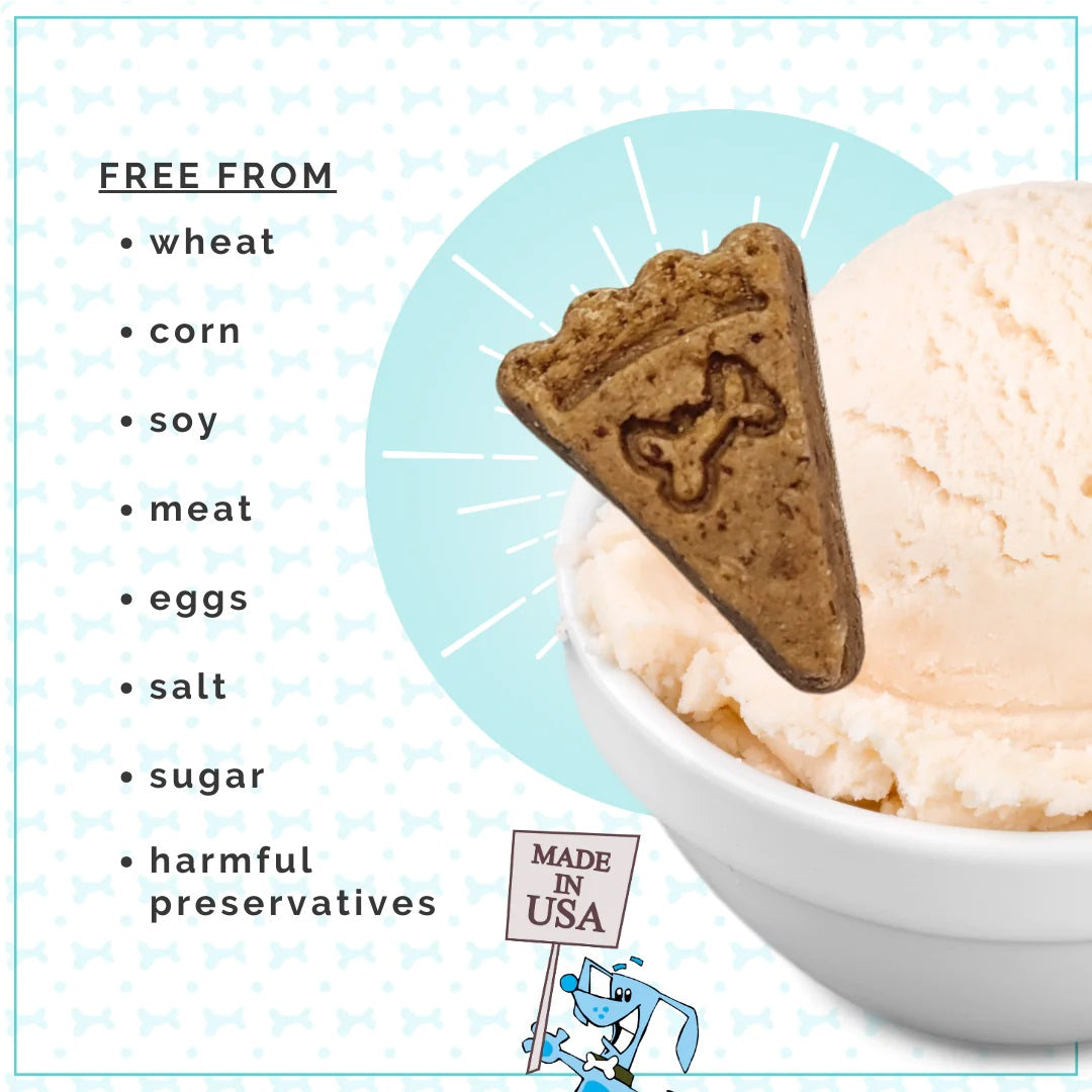 Lazy Dog Pup-PIE & Ice Cream Slices Banana Nut w/ Honey & Bacon Dog Treat 5oz