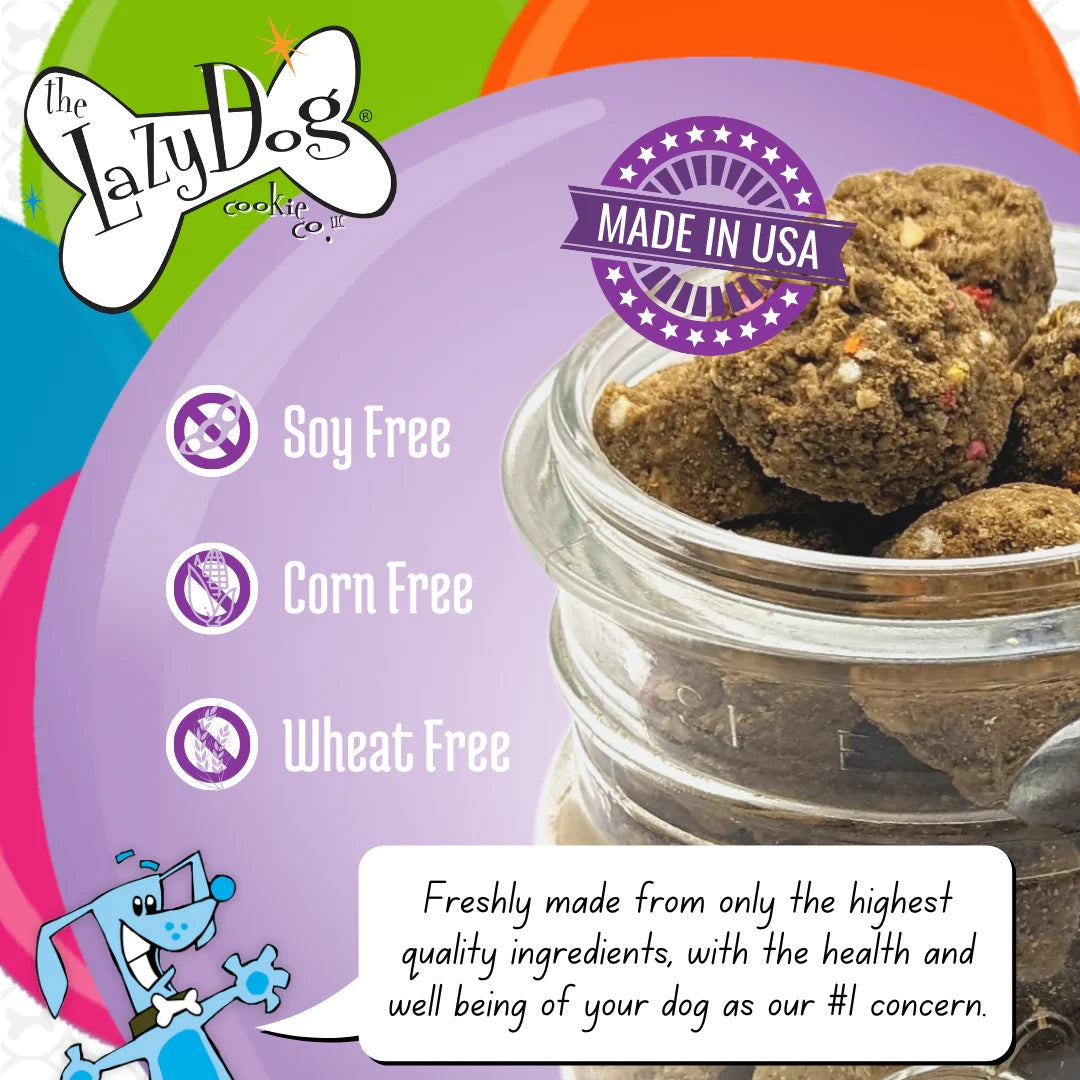 Lazy Dog Birthday Cake Bites Dog Treat 5oz