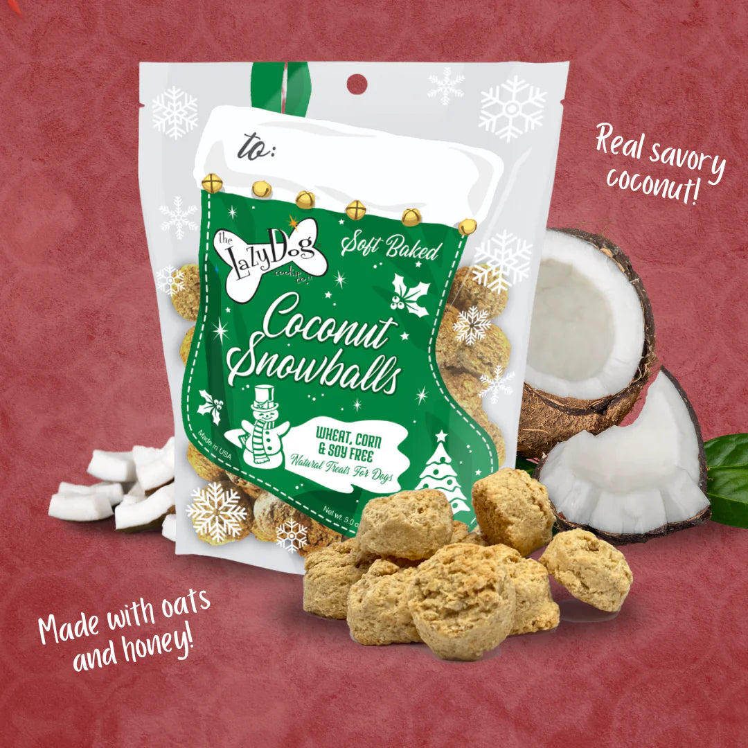 Lazy Dog Coconut Snowballs Stocking Dog Treat