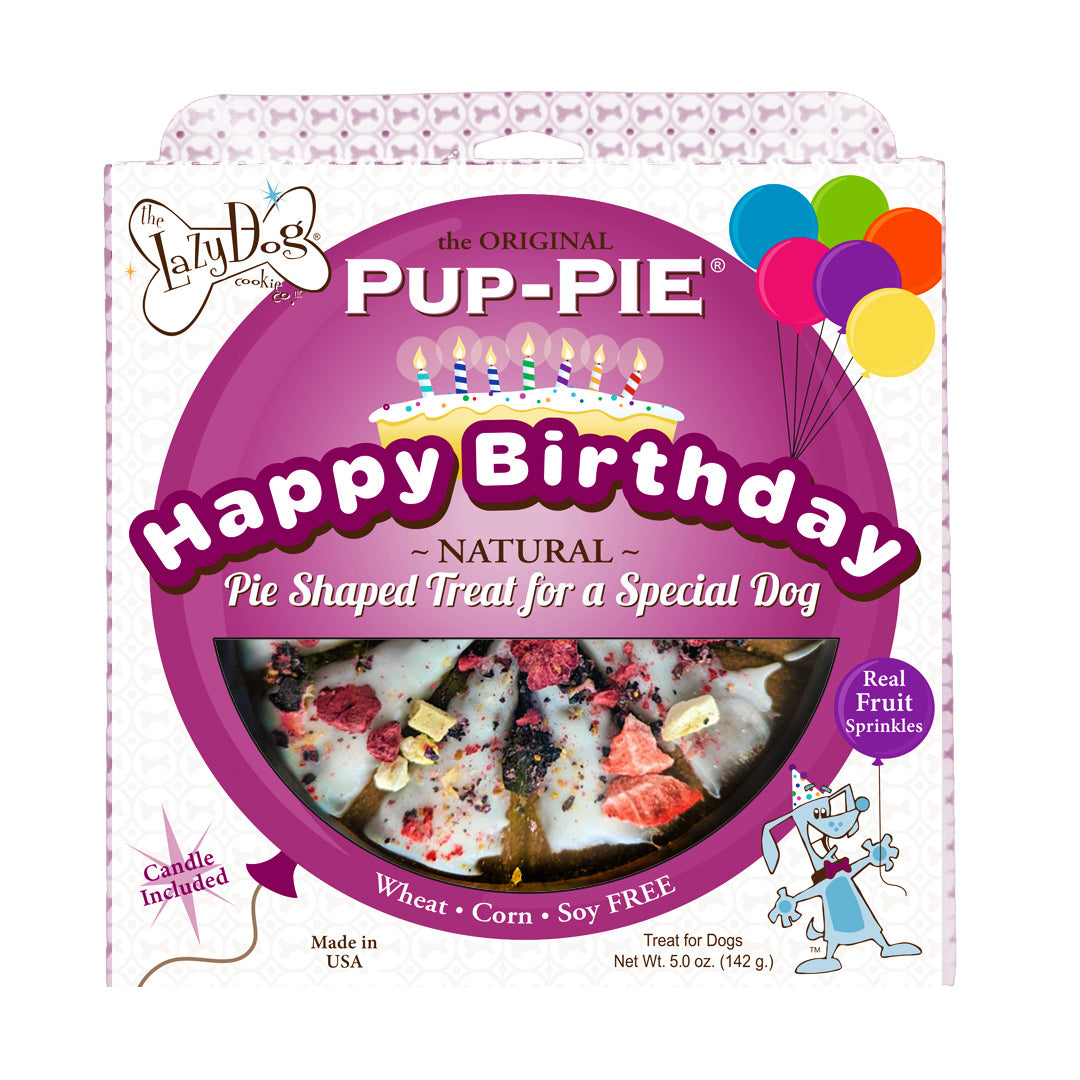 Lazy Dog Happy Birthday Pup-PIE for a Special Dog Treat 5oz - Case of 8    
Individual UPC 894137000336