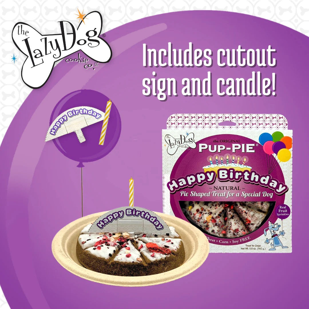 Lazy Dog Happy Birthday Pup-PIE for a Special Dog Treat 5oz - Case of 8
Individual UPC 894137000336