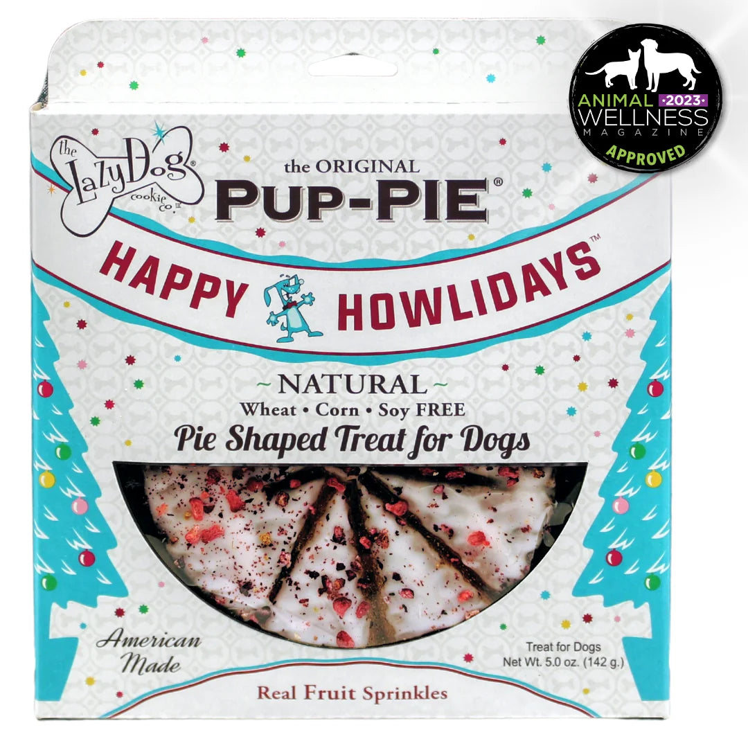 Lazy Dog Happy Howlidays Pup-PIE Dog Treat 5oz Case of 8
