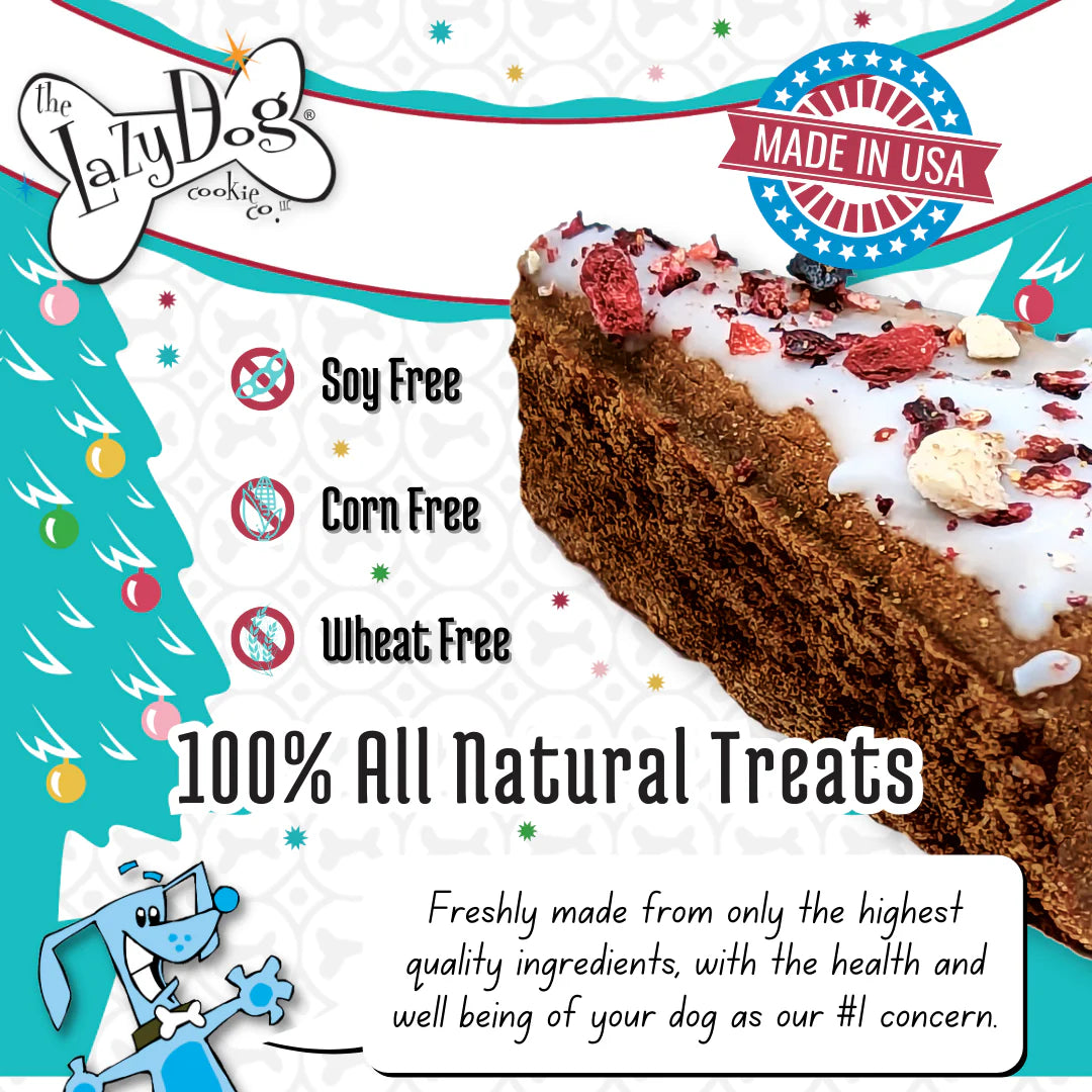 Lazy Dog Happy Howlidays Pup-PIE Dog Treat 5oz Case of 8