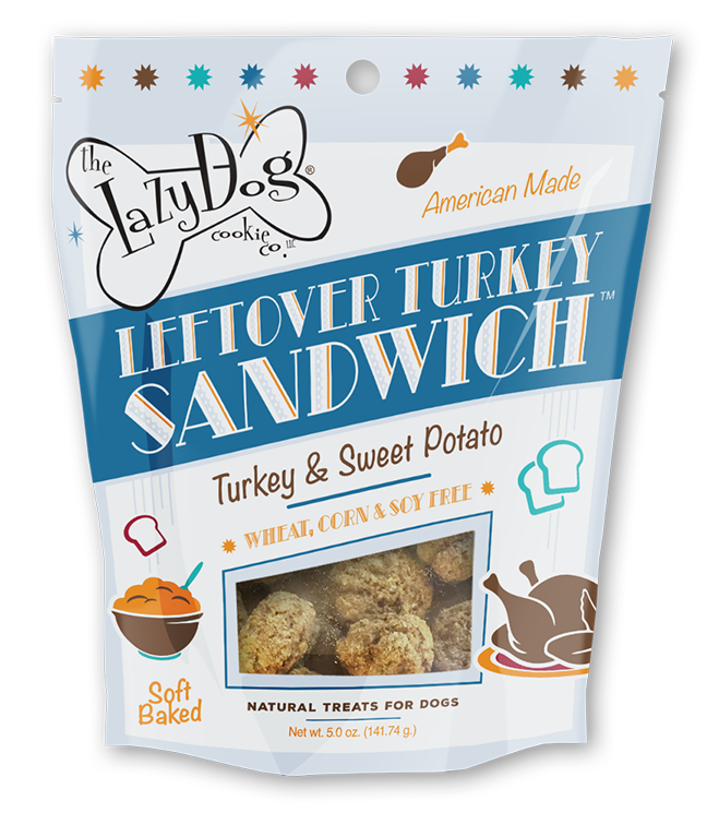 Lazy Dog Leftover Turkey Sandwich Dog Treat