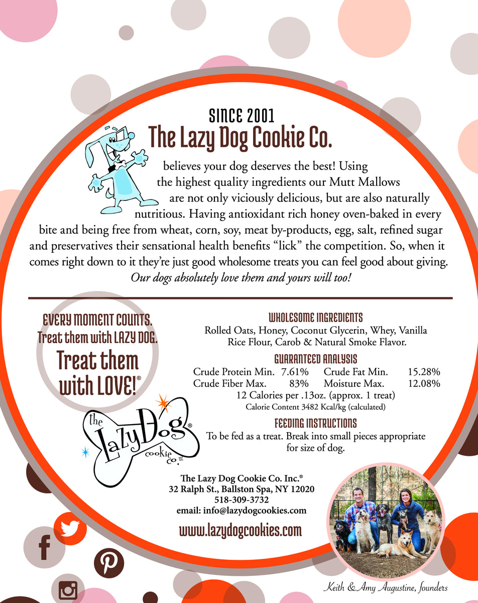 Lazy Dog Mutt Mallows Sweetie S'mores Dog Treat 5oz