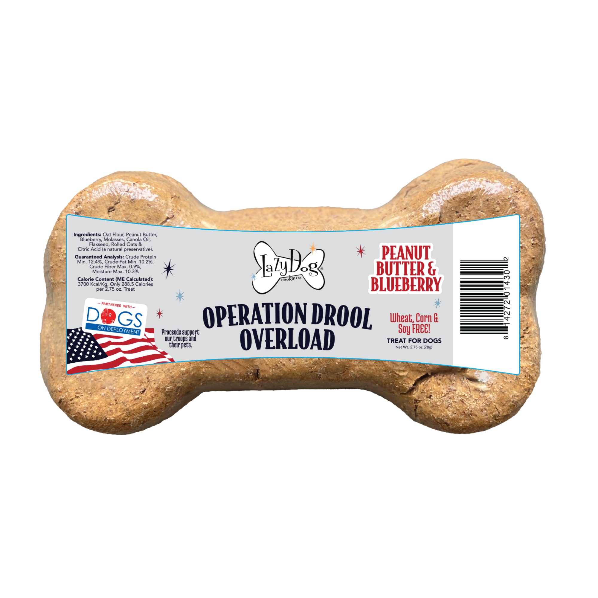 Lazy Dog Mega Bone Operation Drool Overloadd 2.75 oz Counter Display 12 count