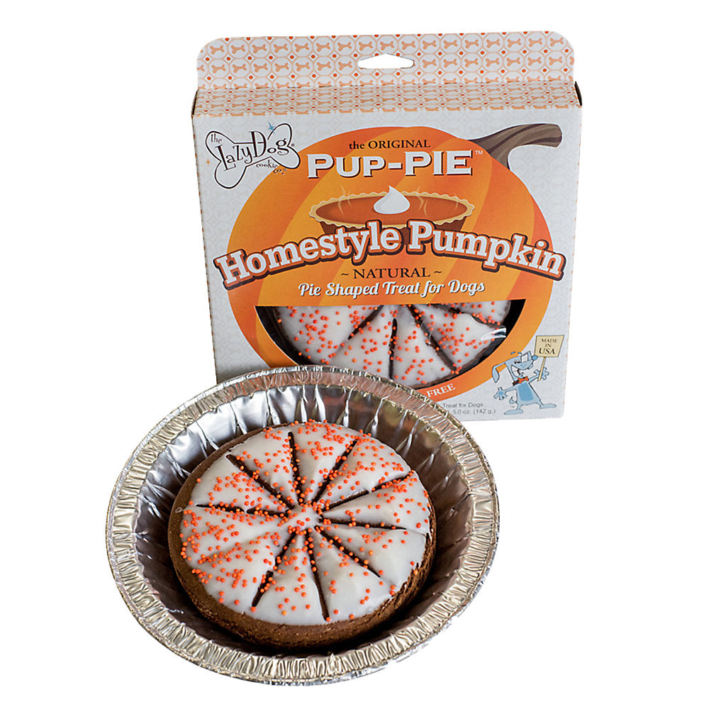 Lazy Dog Homestyle Pumpkin Pup-PIE Dog Treat 5oz Case of 8