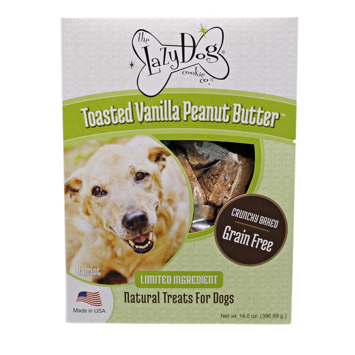 Lazy Dog Boxed Biscuits Toasted Vanilla Peanut Butter GF 14 oz