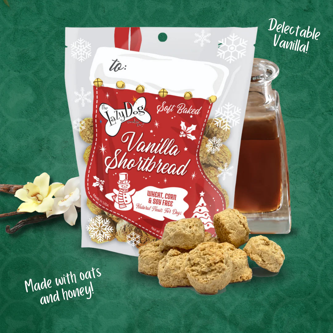 Lazy Dog Vanilla Shortbread Stocking Dog Treat