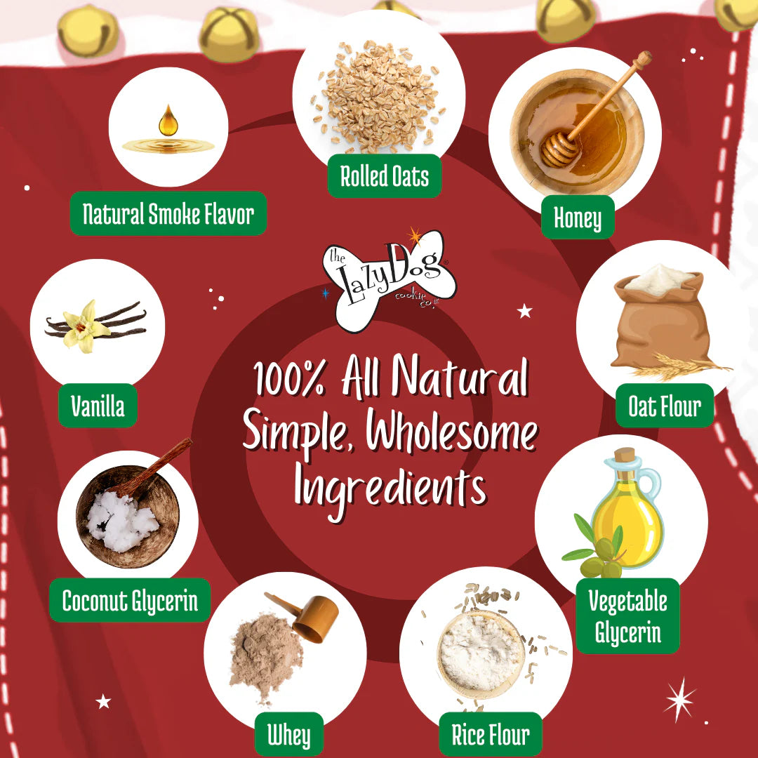 Lazy Dog Vanilla Shortbread Stocking Dog Treat