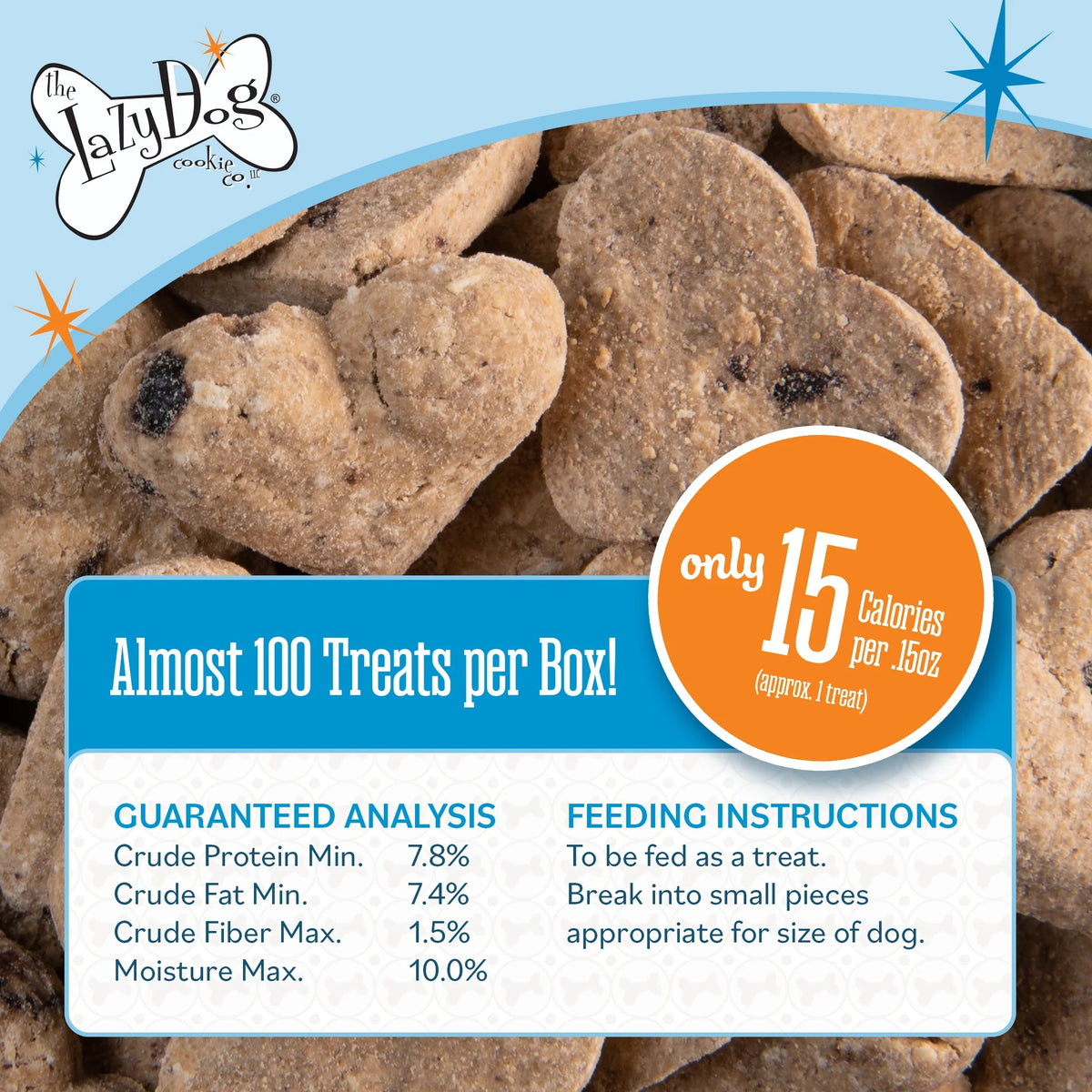 Lazy Dog Boxed Biscuits Molasses Crisped Blueberry Oat WCSF 14 oz