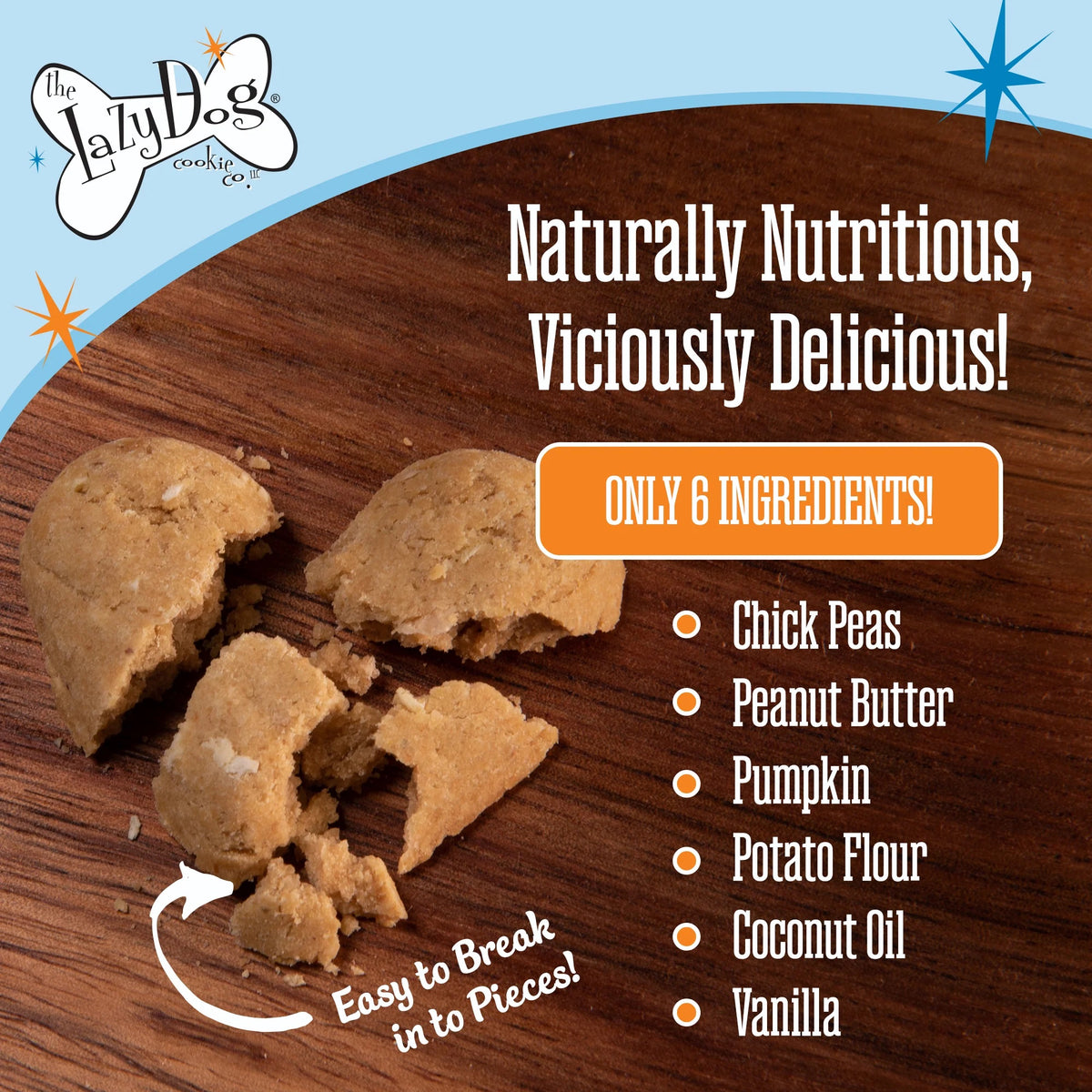 Lazy Dog Boxed Biscuits Toasted Vanilla Peanut Butter GF 14 oz