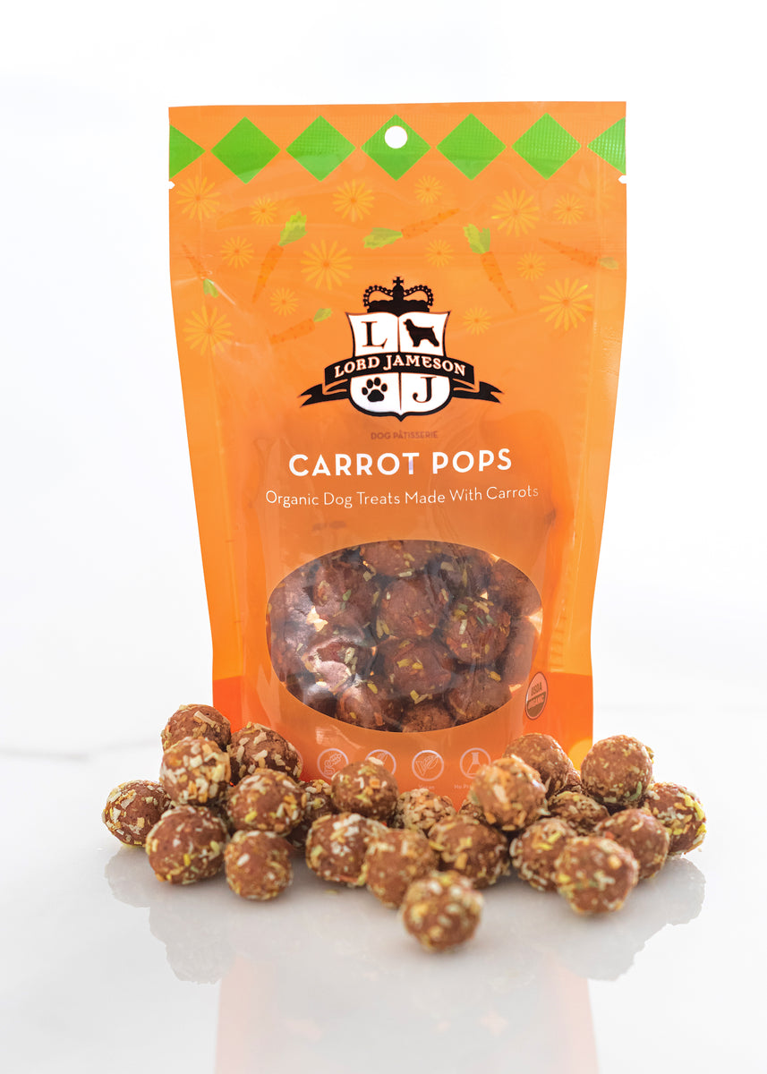 Lord Jameson Carrot Pops Organic Soft & Chewy Dog Treats 6oz