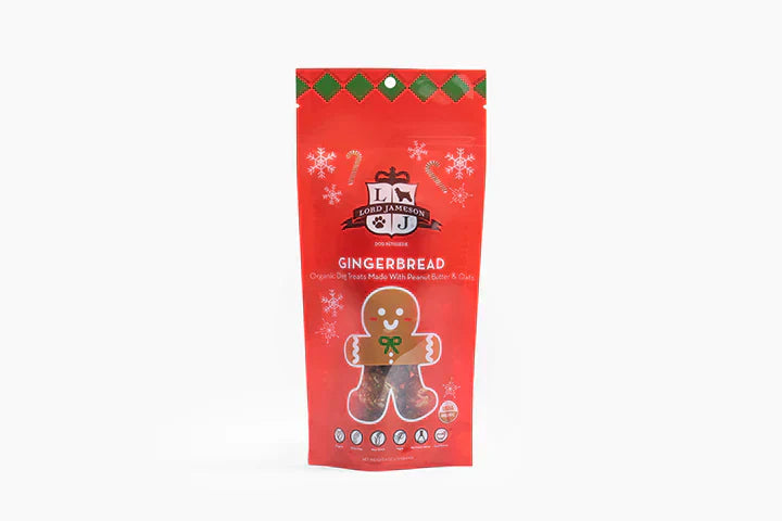 Lord Jameson Gingerbread Organic Soft & Chewy Dog Treats 6oz