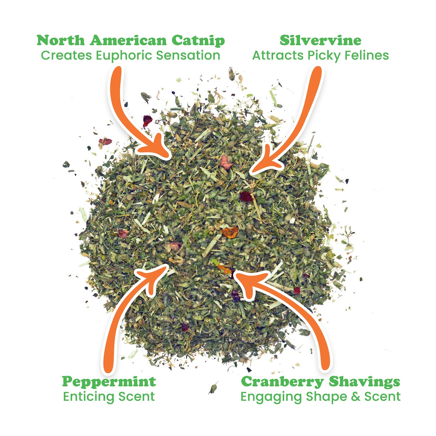 Meowijuana Catnip Filled Candy Cane