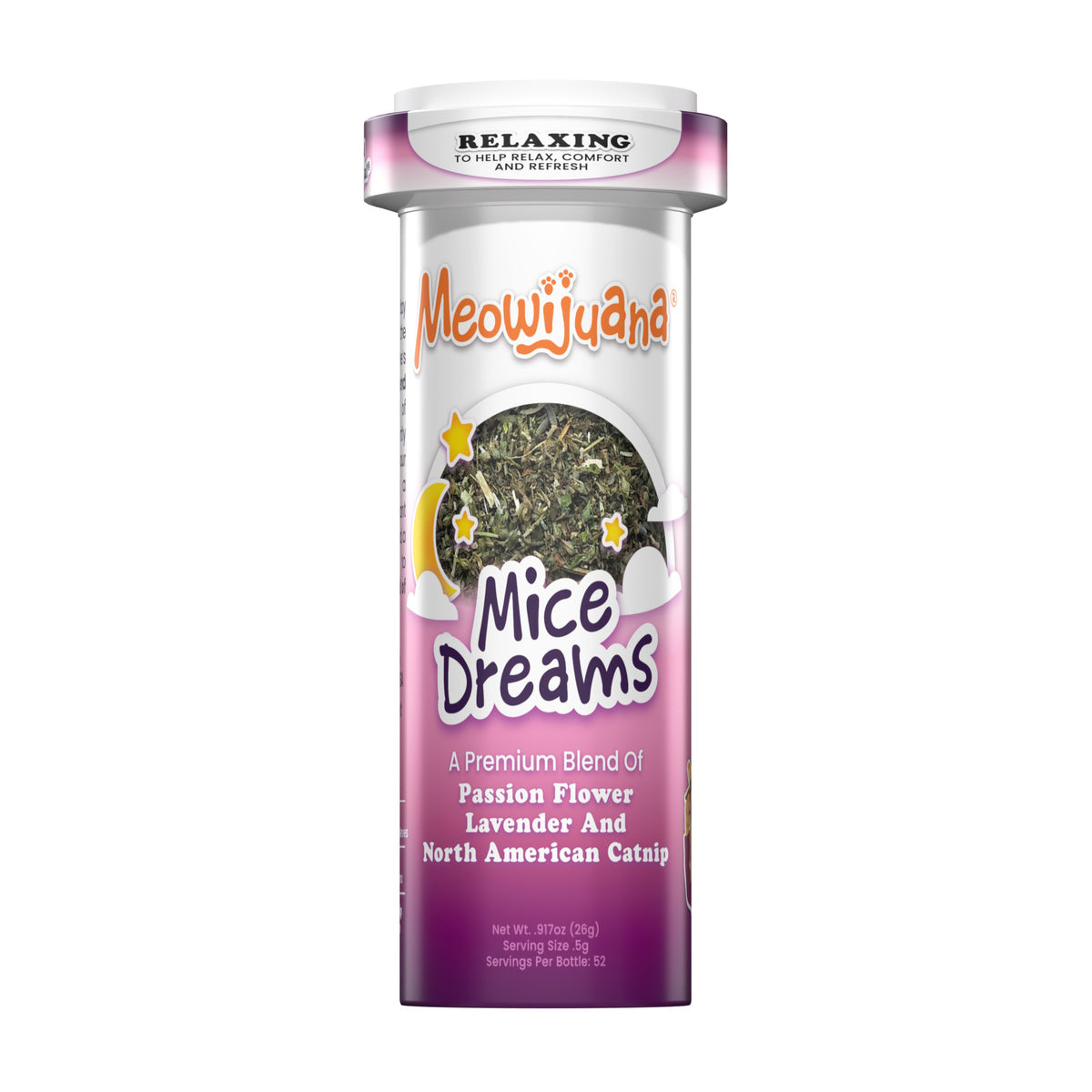 Meowijuana Mice Dreams - Catnip, Passion Flower, and Lavender Blend