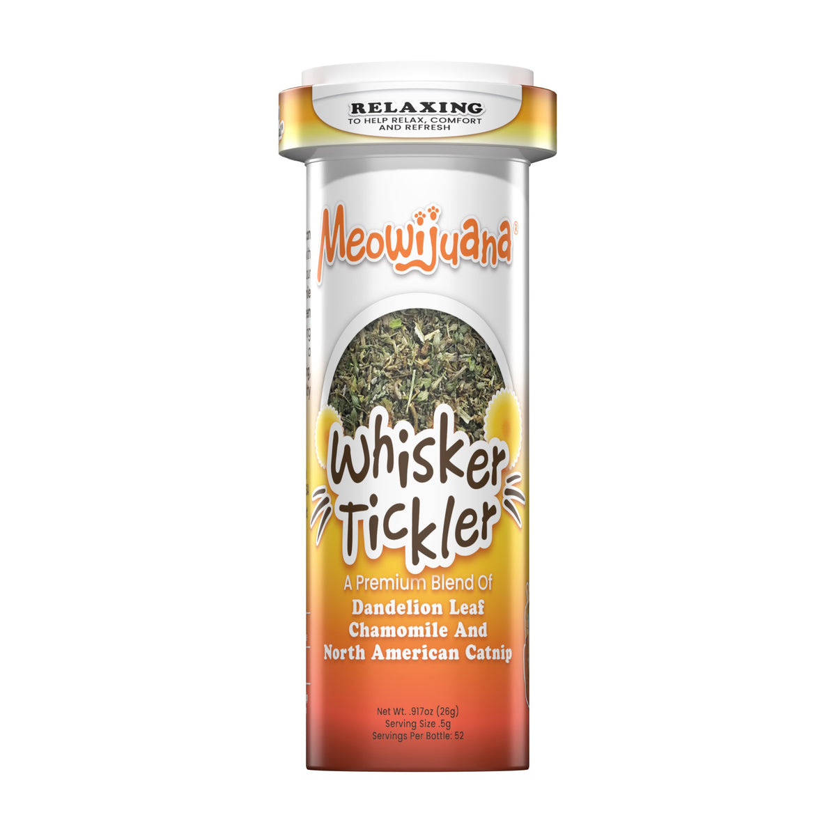 Meowijuana Whisker Tickler - Catnip, Chamomile, and Dandelion Blend