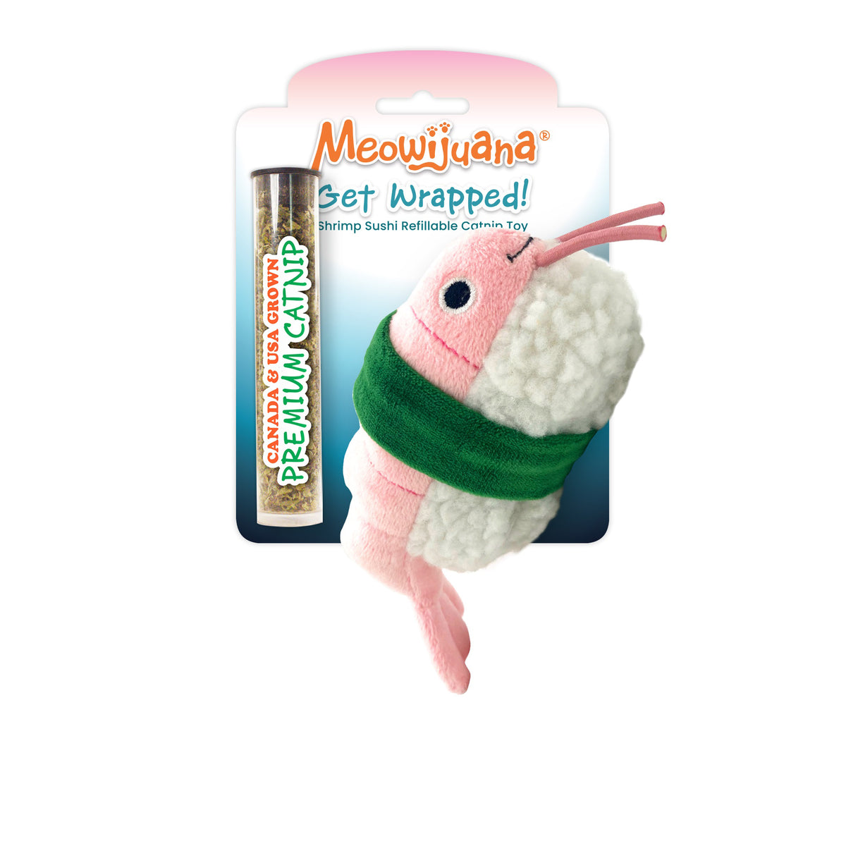 Meowijuana Get Wrapped Sushi Roll Cat Toy