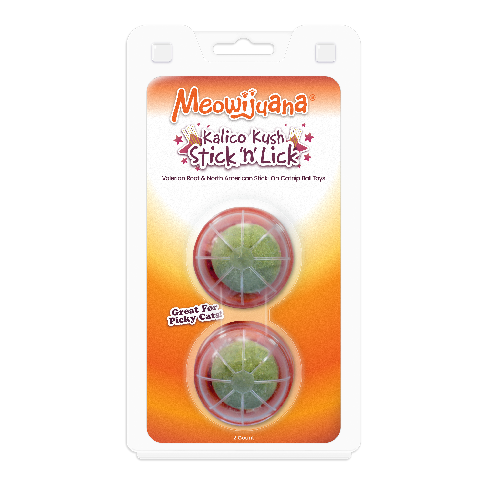 Meowijuana Kalico Kush Stick 'n' Lick Compressed Catnip 2ct 3oz