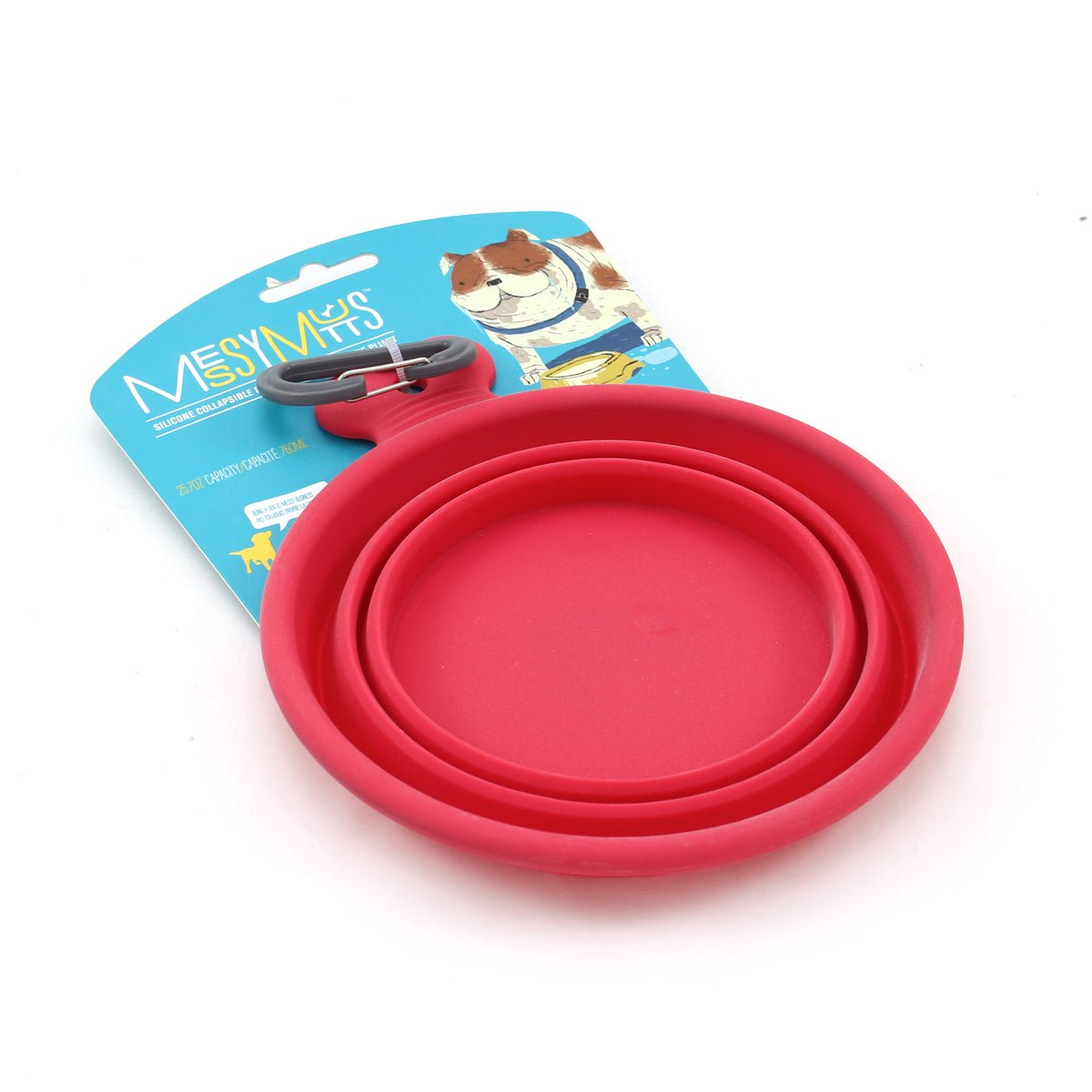 Messy Mutts Silicone Collapsible Bowl Watermelon
