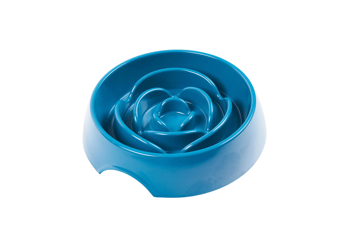 Messy Mutts Interactive Slow Feeder Blue 3 Cups