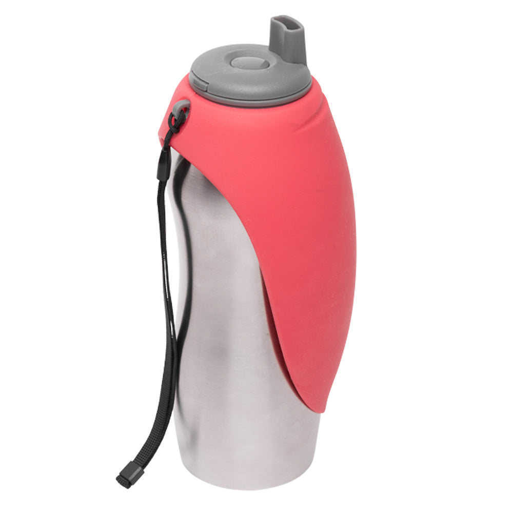 Messy Mutts Stainless w/Silicone Travel Water Bottle Watermelon 24oz