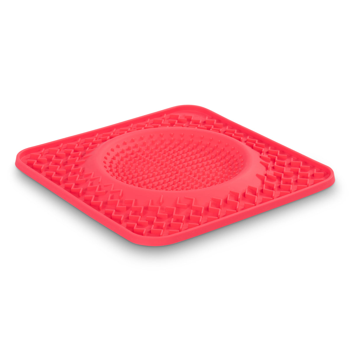 Messy Mutts Silicone Therapeutic Dog Lick Bowl Mat Watermelon 10" x 10"