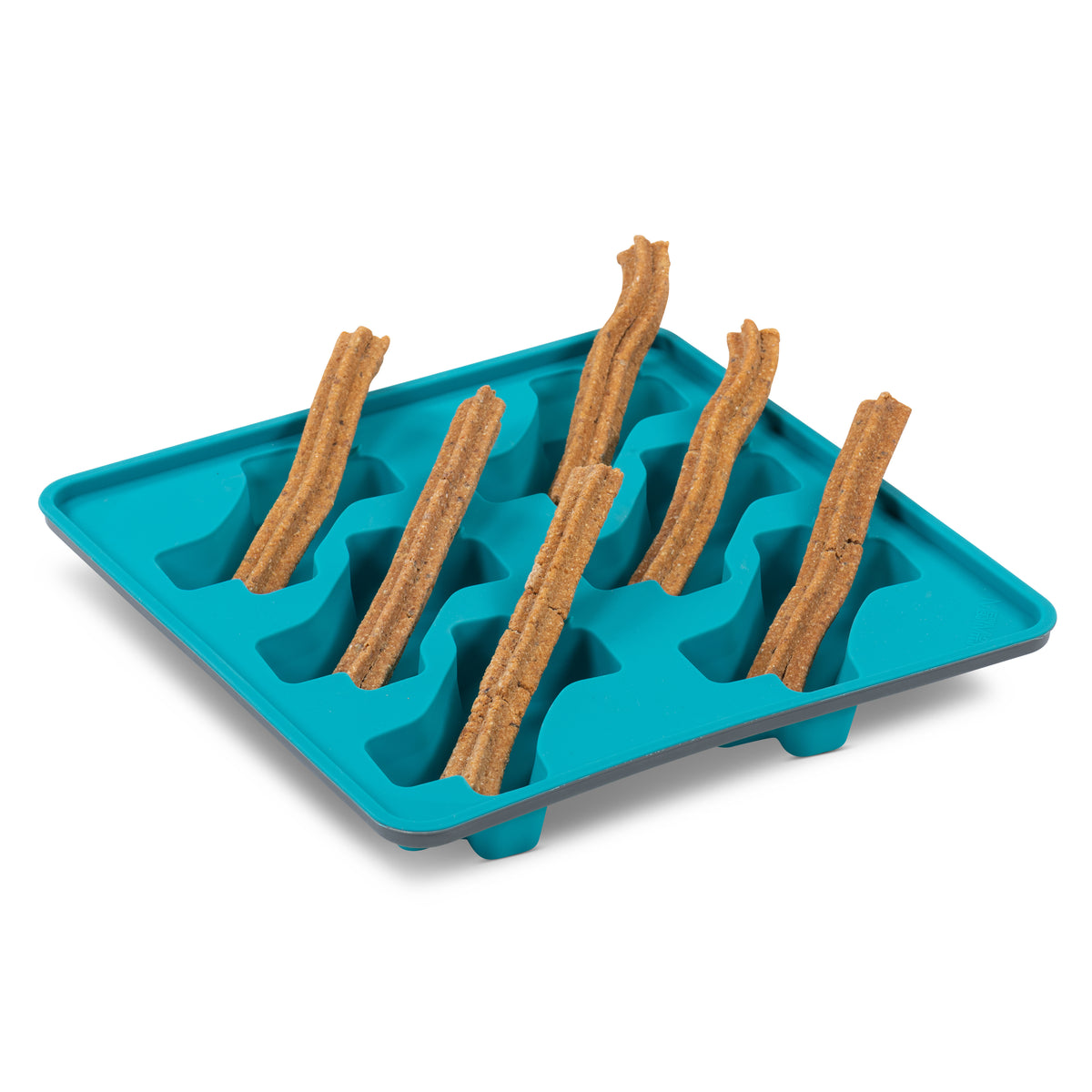 Messy Mutts Framed Silicone Popsicle Mold Bone Shape Blue 10" x 10"