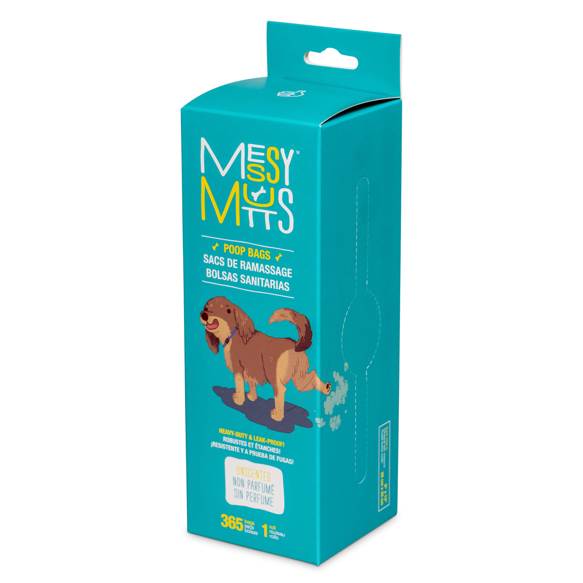 Messy Mutts Advanced Biorecycle Poop Bag, Bulk Roll, 365 Count