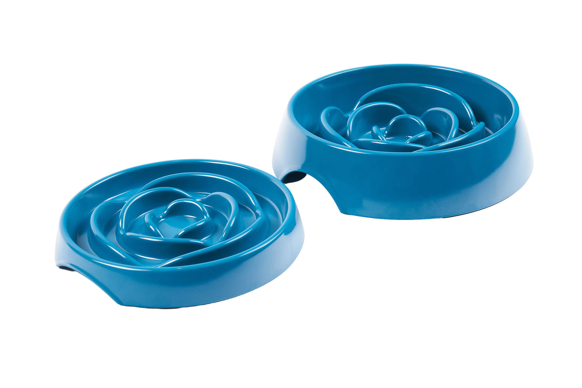 Messy Mutts Interactive Slow Feeder Blue 1.75 Cup