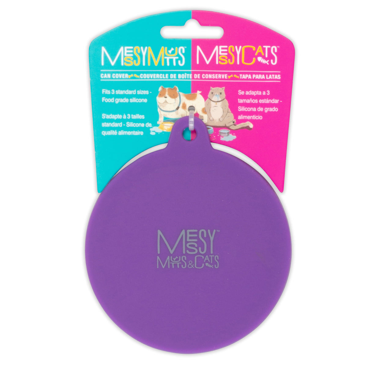 Messy Mutts Dog/Cat Can Cover Purple