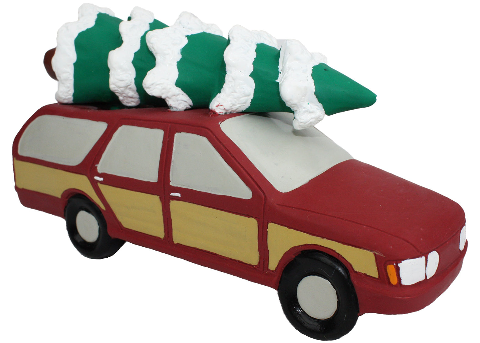 Multipet Station Wagon w/ Christmas Tree Dog Toy 7.5"