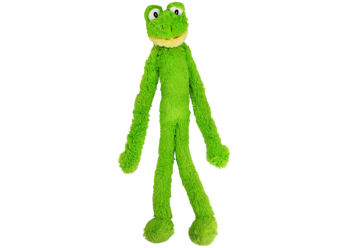 Multipet Swingin' Slevins® Frog Plush Pet Dog Toy 27"