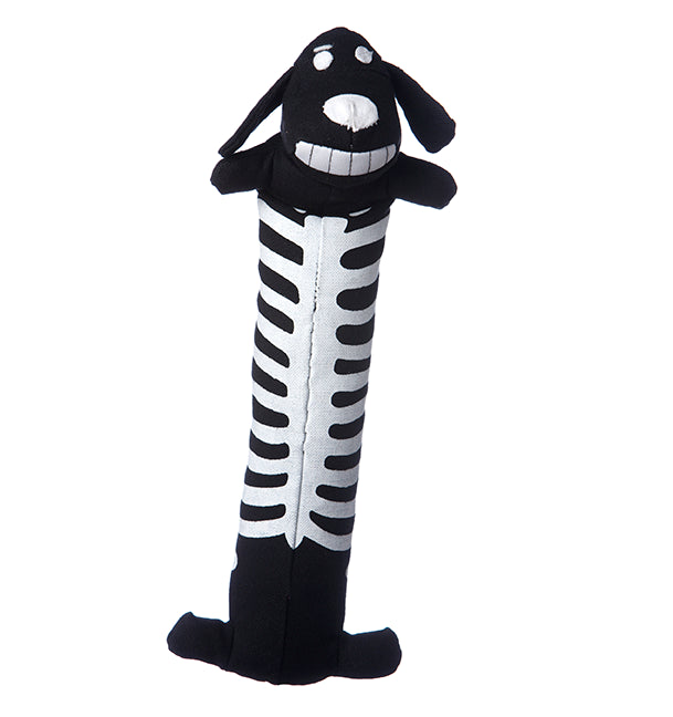Multipet Halloween Loofa Skeleton Dog Toy 12"