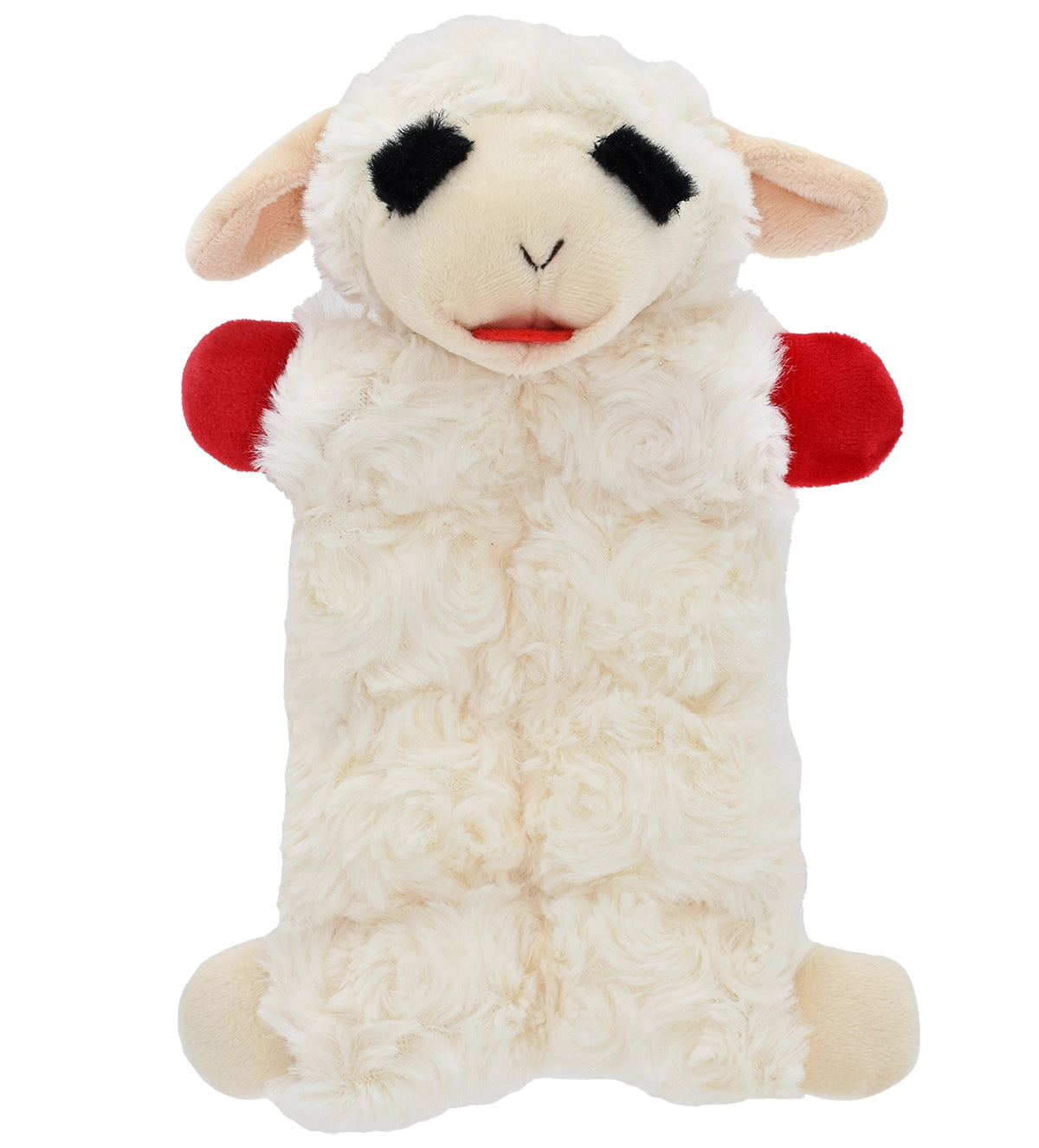Multipet Lamb Chop Squeaker Mat Plush Dog Toy 9"