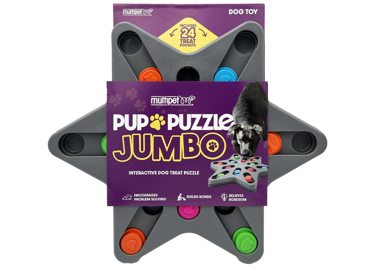Multipet Pup Star Interactive Treat Puzzle Star Dog Toy