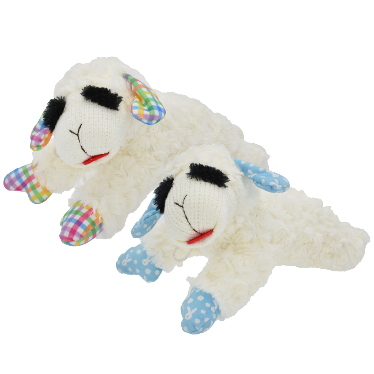 Multipet Spring Lamb Chop Plush Dog Toy 10.5”