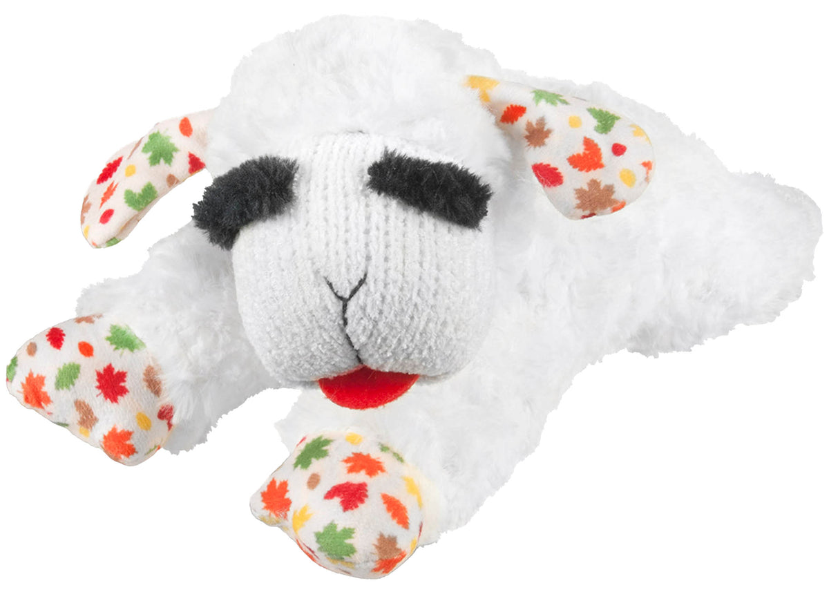 Multipet Autumn Lamb Chop Dog Toy 10.5”